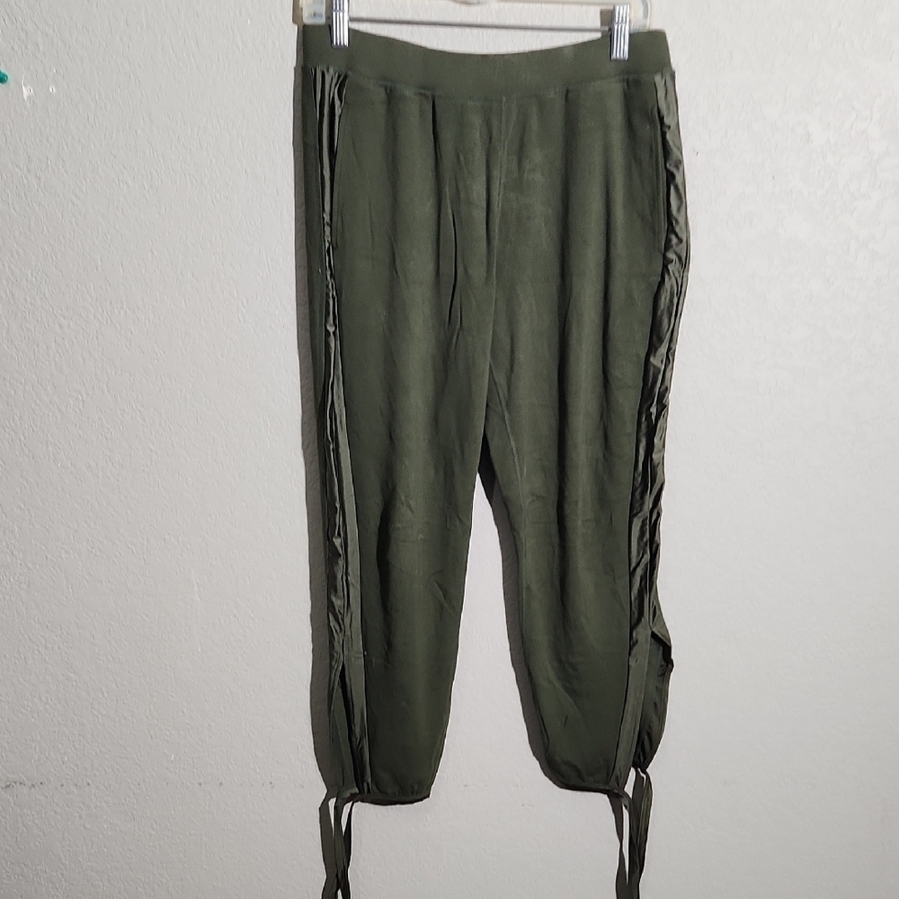 Fabletics Pants Green Jogger Tie Medium